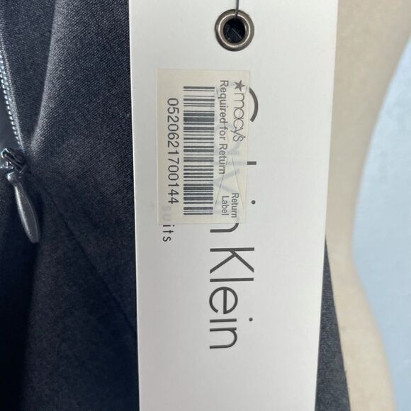 NWT Calvin Klein Charcoal Stretch Skirt Size 8 - Picture 6 of 7